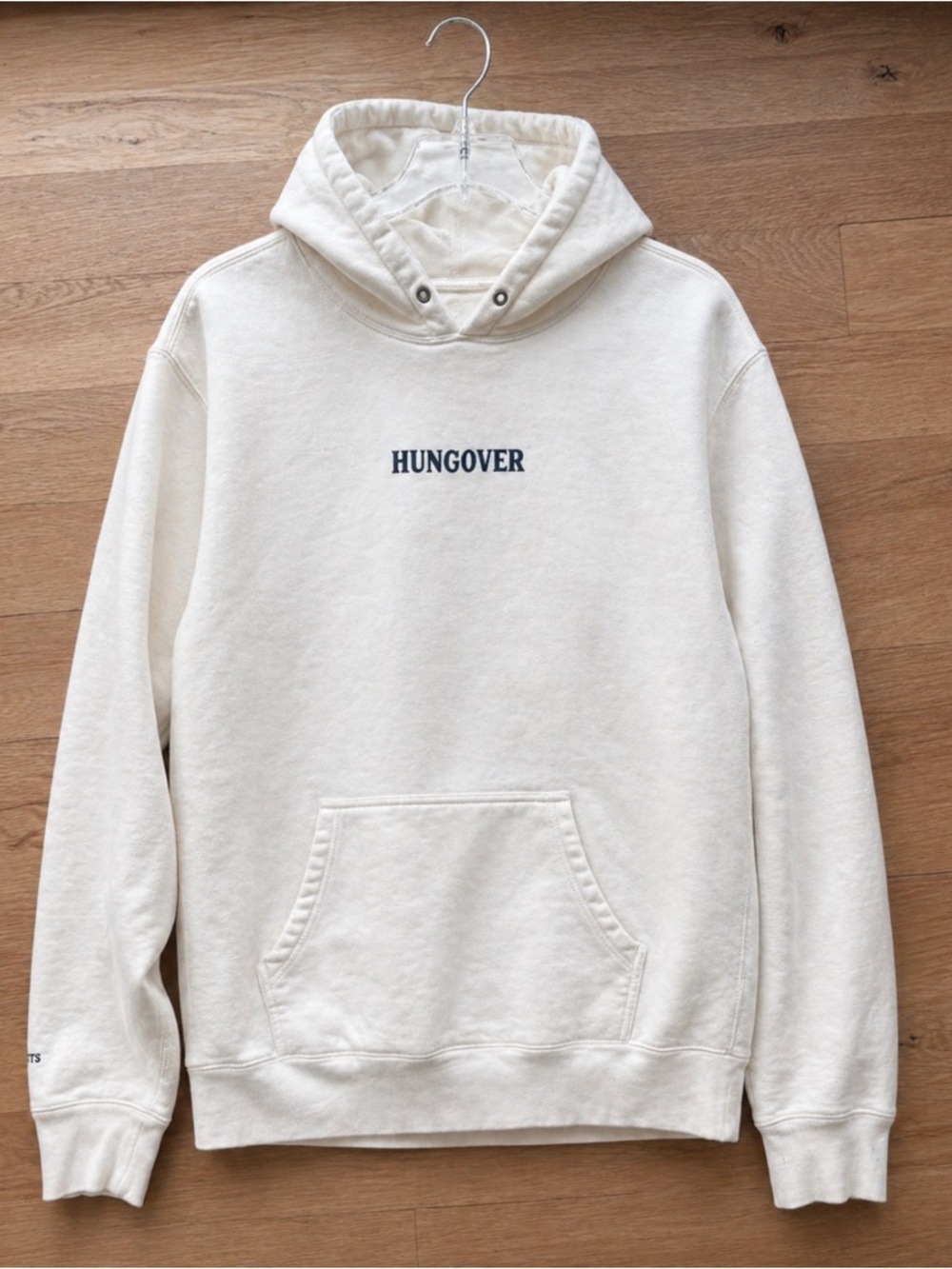 Barstool Sports Cream 'HUNGOVER' Pullover Hoodie -  Casual Fleece Sweatshirt